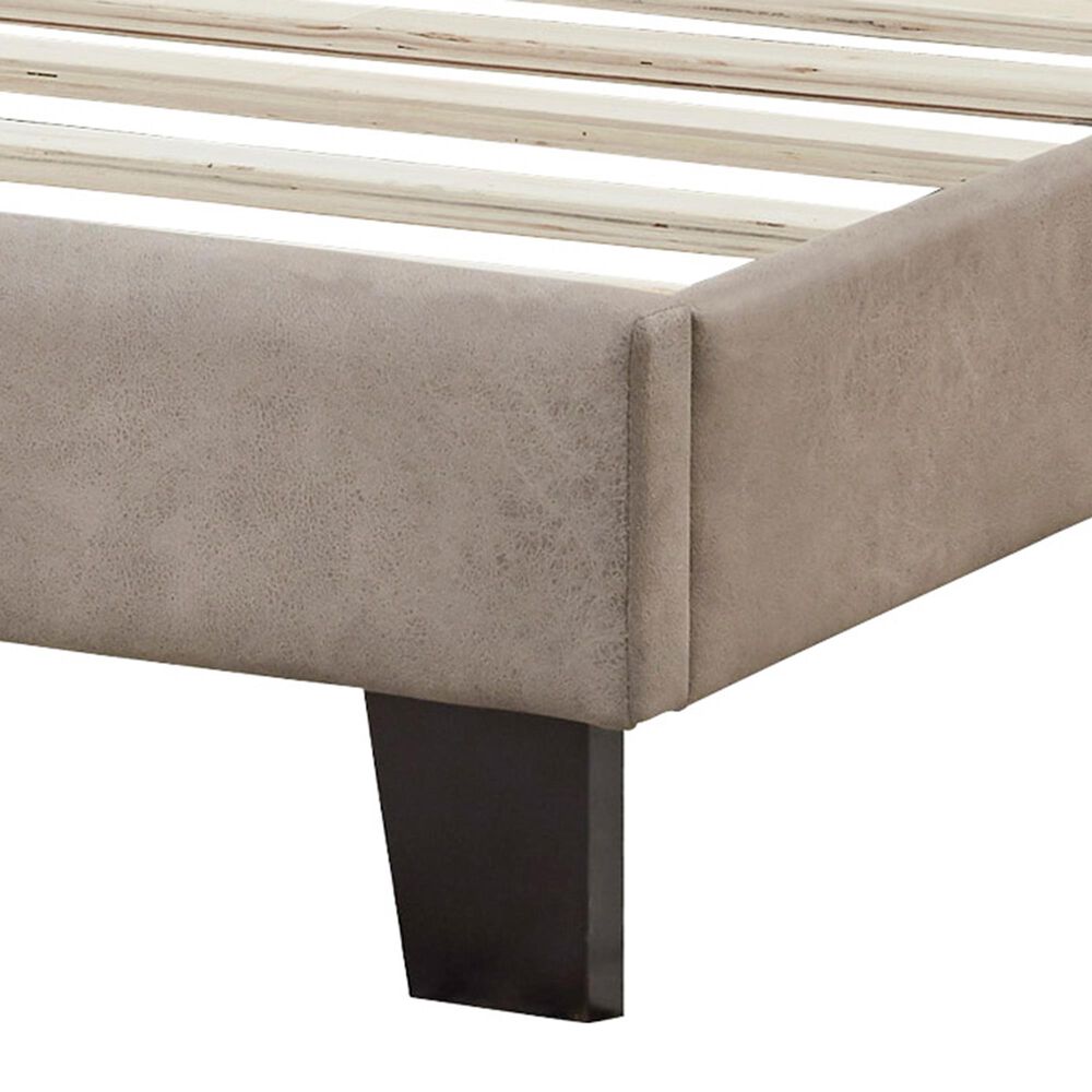 Signature Design by Ashley Adelloni Upholstered Platform Bed Frame King Brown